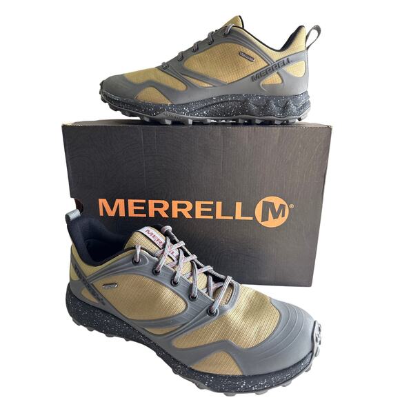 Merrell Altalight Hiking Shoe Men's 10.5 WP Nylon Soft Toe J033953 Beige Gray - Picture 1 of 12